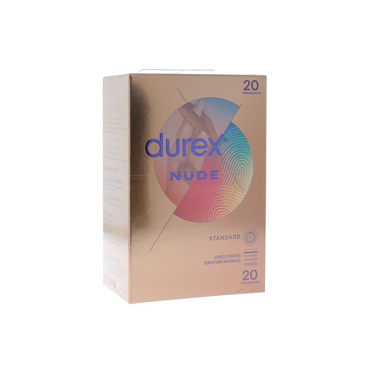 Préservatifs Nude Durex - boîte de 20 préservatifs