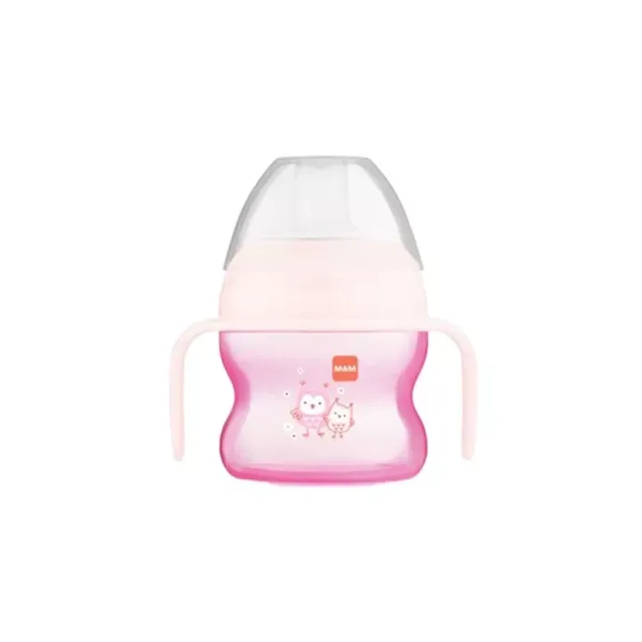 Tasse à bec souple 6mois et plus rose MAM - 1 tasse de 150 ml