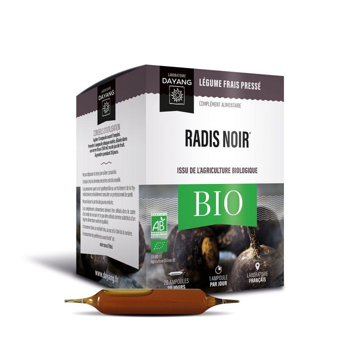 Radis noir Bio Dayang - boîte de 20 ampoules
