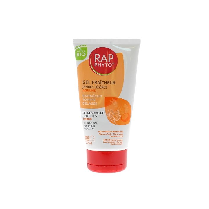 Rap phyto gel tonic jambes légères parfum agrumes - tube de 150 ml