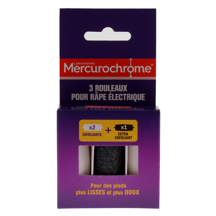 Recharge râpe électrique Mercurochrome - boîte de 3 rouleaux