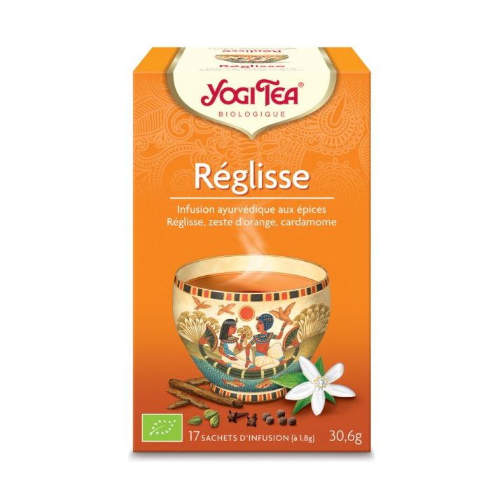 Réglisse BIO Yogi Tea - boite de 17 sachets 