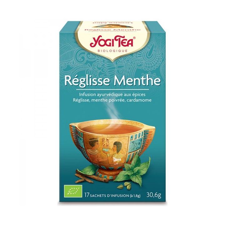 Réglisse menthe BIO Yogi Tea - boite de 17 sachets 