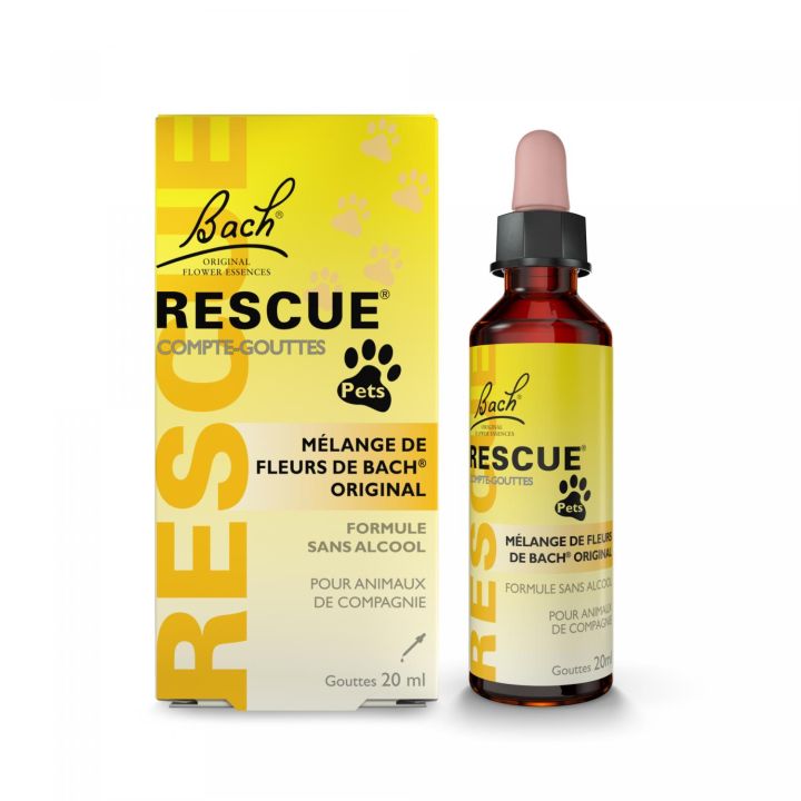 Rescue Pets Fleurs de Bach​ - flacon compte-gouttes de 20ml