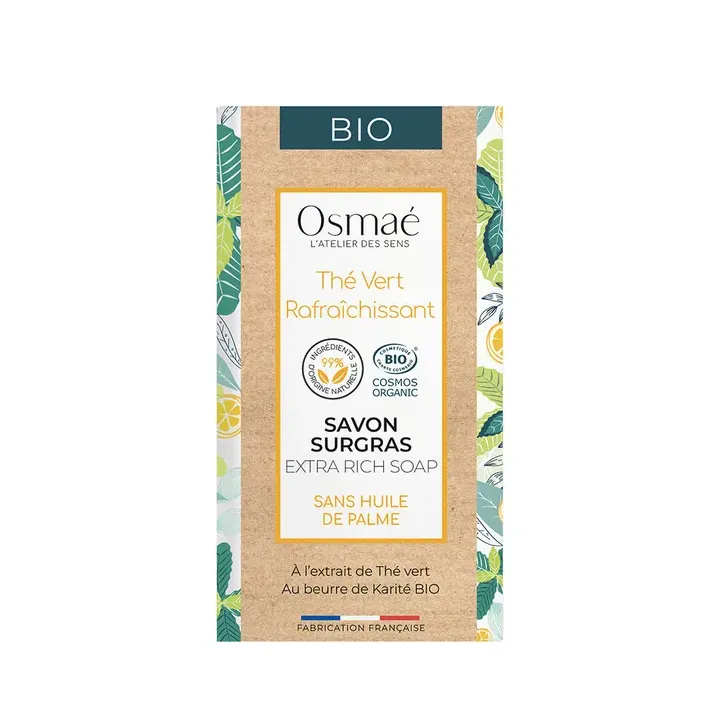 Savon surgras Thé Vert Rafraîchissant Osmaé - savon de 150g