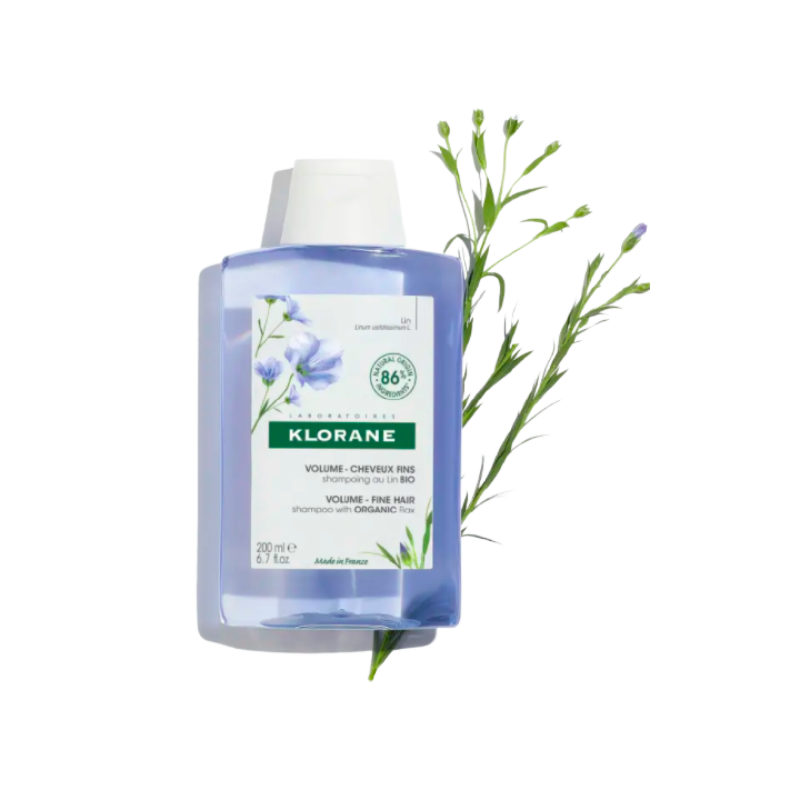 Shampoing volume au lin bio Klorane - flacon de 200ml