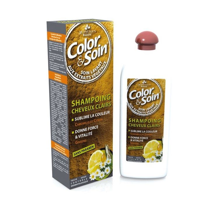 Color & soin shampoing cheveux colorés clairs Les 3 Chenes - 250 ml