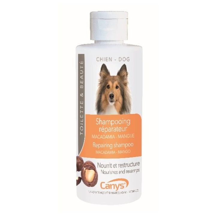 Shampoing réparateur chien macadamia-mangue Canys - flacon de 200ml