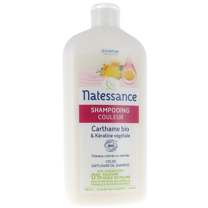 Shampooing couleur bio Natessance - flacon de 500 ml