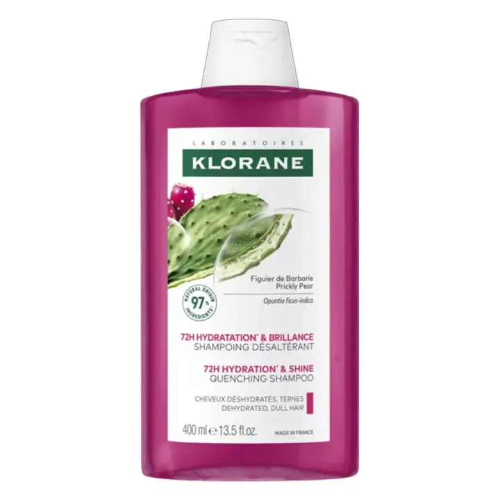 Shampooing hydratation et brillance Figuier de Barbarie Klorane - flacon de 400ml