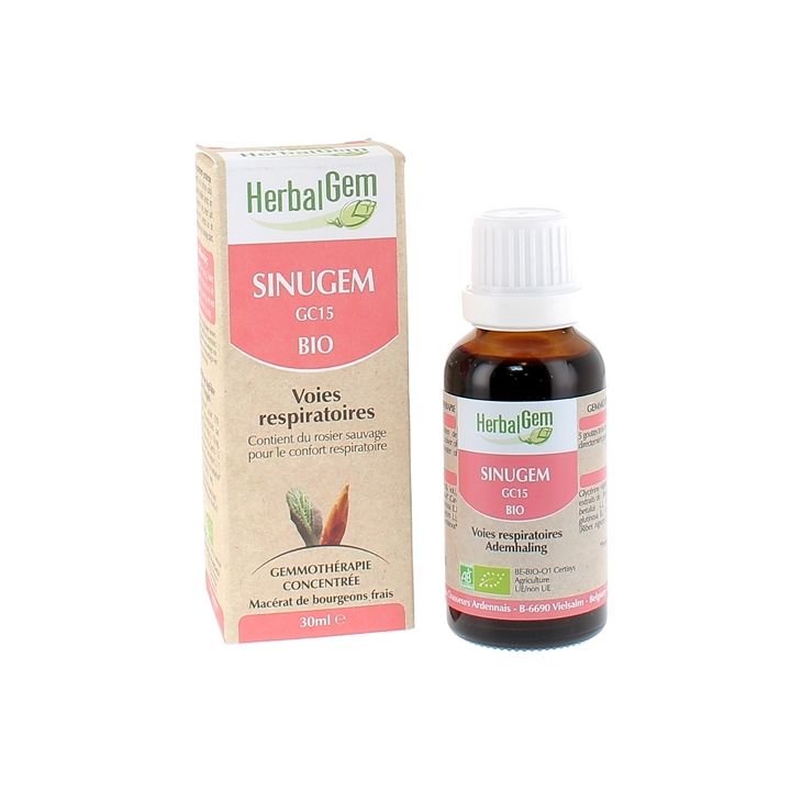 Sinugem voies respiratoires bio Herbalgem - flacon de 30 ml