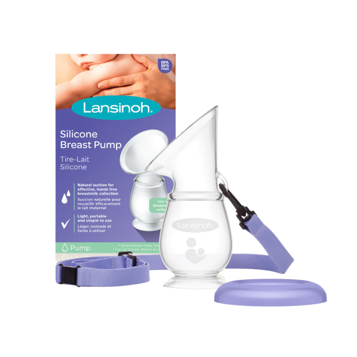 Tire-lait silicone recueil lait Lansinoh - un tire-lait