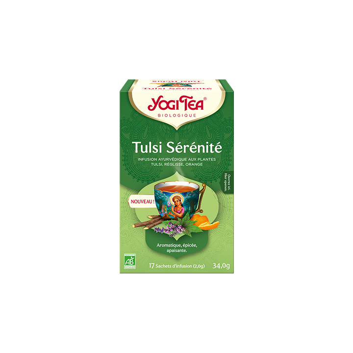 Tulsi Sérénité infusion bio Yogi Tea - boite de 17 sachets