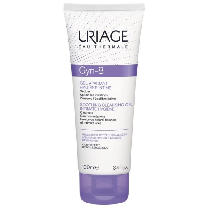 Gyn-8 toilette intime gel apaisant Uriage - tube de 100 ml