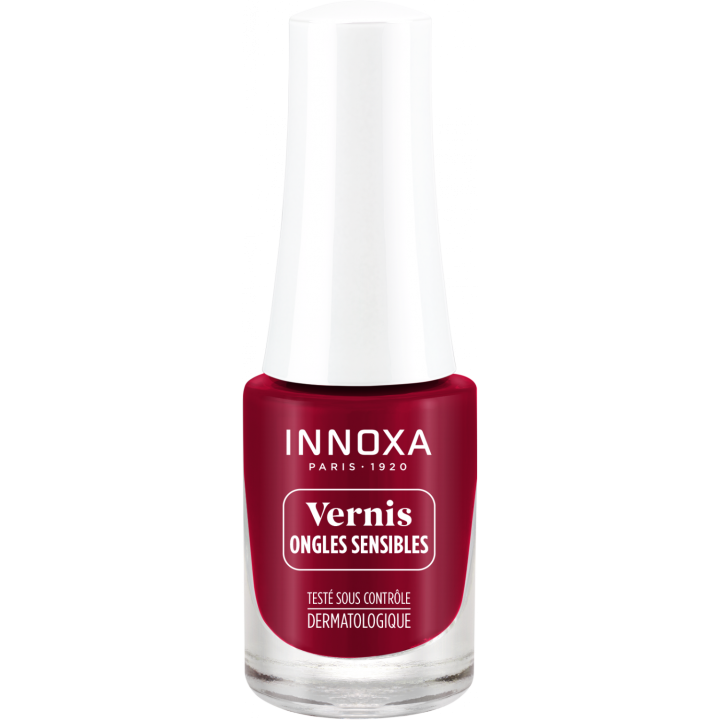 Vernis à ongles hypoallergénique Rouge rouge 410 Innoxa - flacon de 5 ml