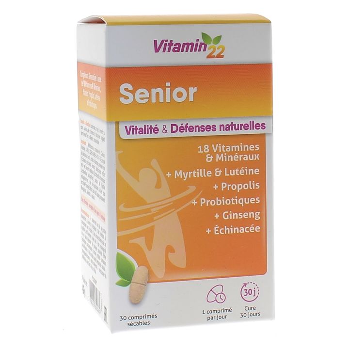 Vitamin 22 Senior Ineldea - boite de 30 comprimés sécables
