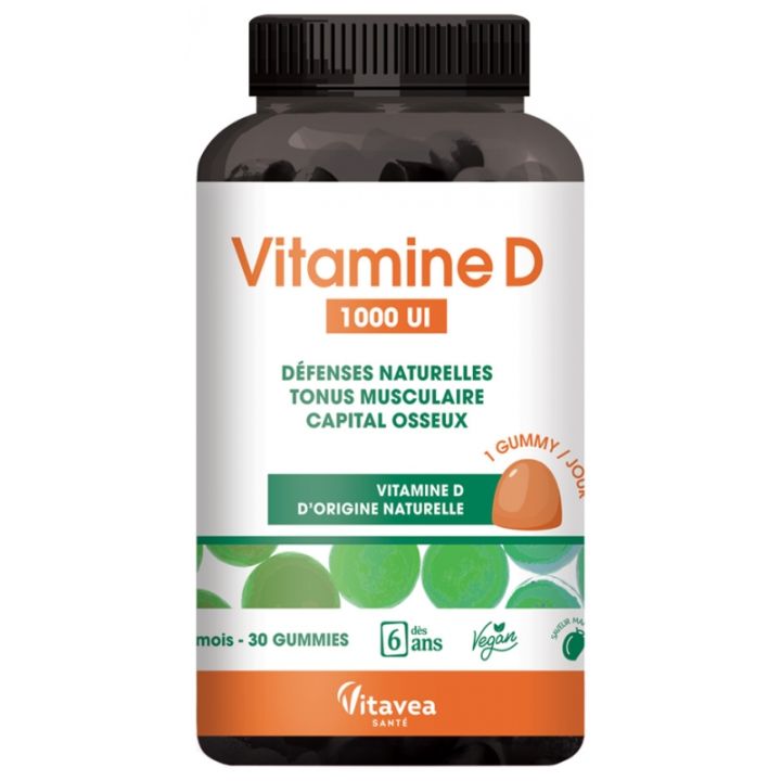 Vitamine D 1000 UI Vitavea - pot de 30 gummies