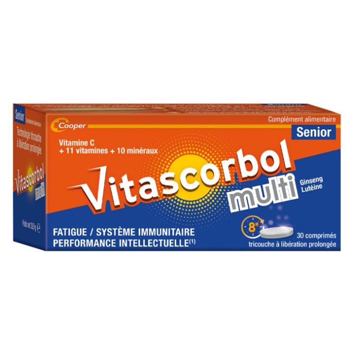 Vitascorbol multi sénior - boite de 30 comprimés