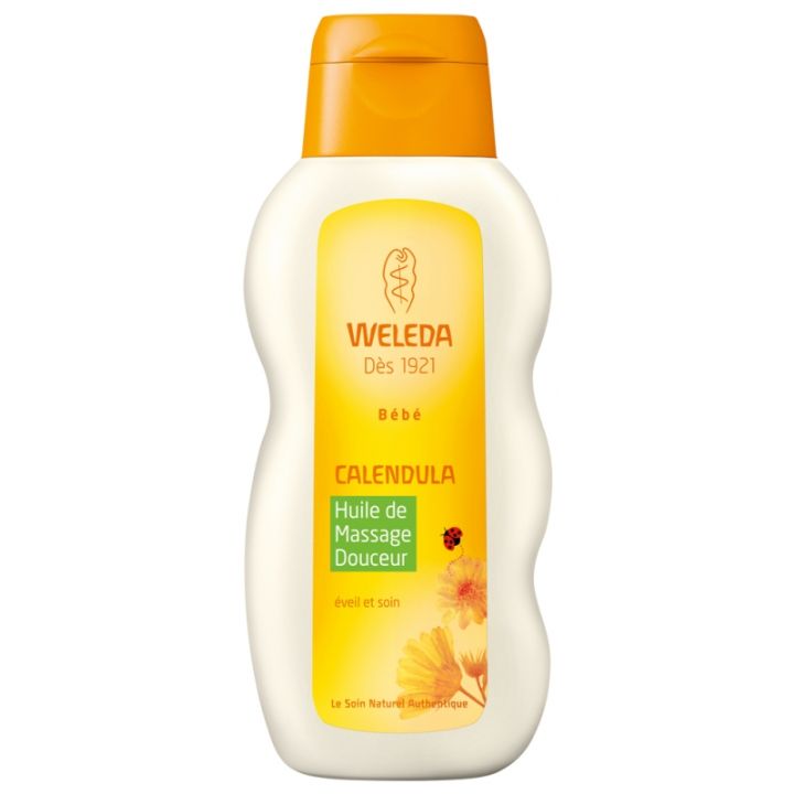 Huile de massage douceur Weleda bébé - tube de 200 ml