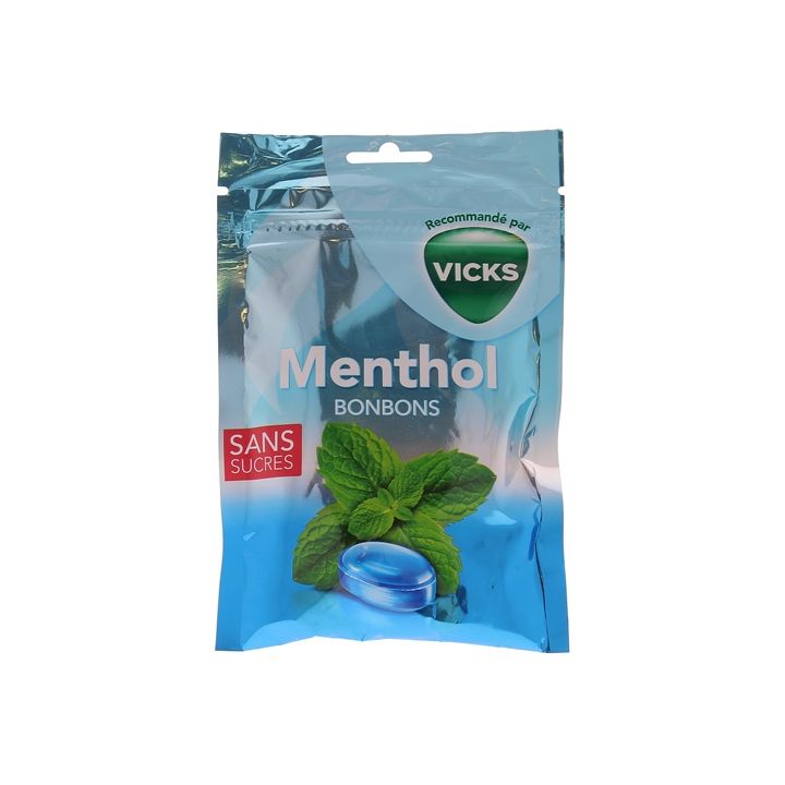 Bonbons menthol sans sucre Vicks - sachet de 72g