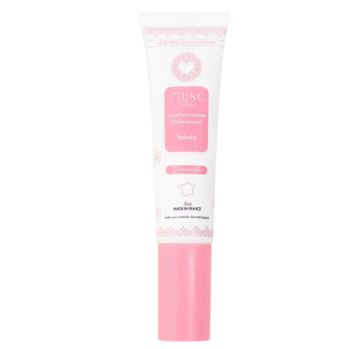Gel parfumant sakura l'innocente Musc Intime - tube de 30ml
