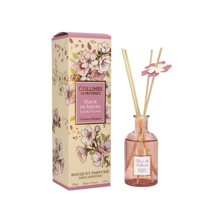 Bouquet parfumé Fleur de sakura Collines de Provence - flacon de 100ml