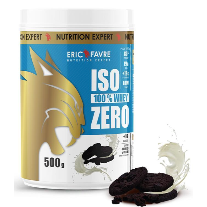 Iso zero 100% whey cookies & cream Eric Favre - pot de 500g