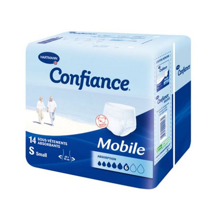 Confiance mobile absorption 6 taille S - 14 sous-vêtements absorbants