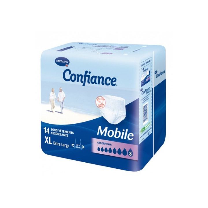 Confiance mobile absorption 8 taille XL - 14 sous-vêtements absorbants