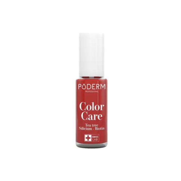 Vernis color care rouge puissant 363 Poderm - flacon de 8ml