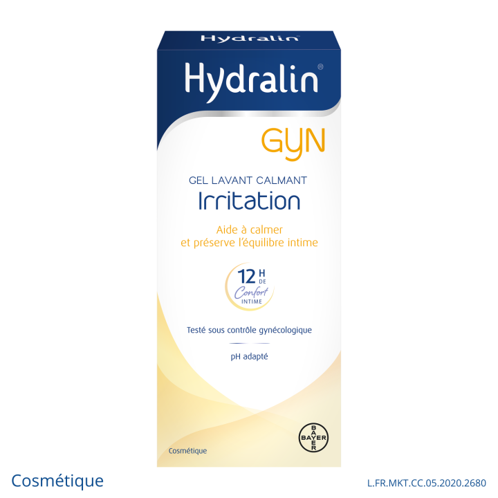 Hydralin Gyn Irritation Gel Lavant Calmant 400ml équilibre intime