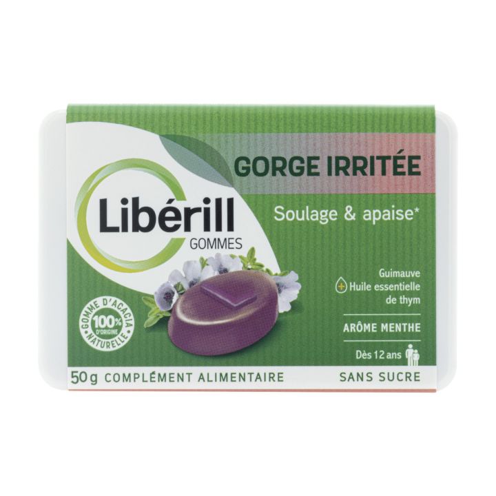 Gommes gorge irritée Libérill - boîte de 50g