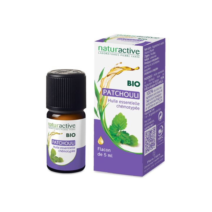 Huile essentielle de Patchouli BIO Naturactive - flacon de 5 ml