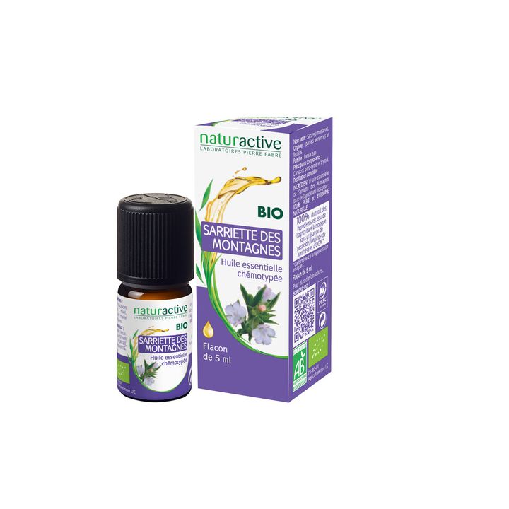 Huile essentielle de Sarriette des montagnes bio Naturactive - flacon de 5 ml