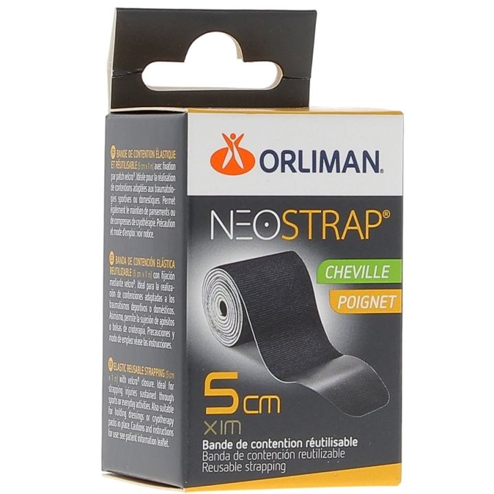 Neostrap cheville et poignet 5cm x 1m Orliman - 1 bande réutilisable