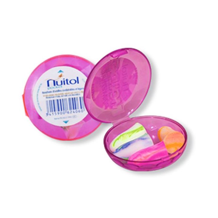 Bouchons d'oreille Nuitol pocket - boite de 4 bouchons