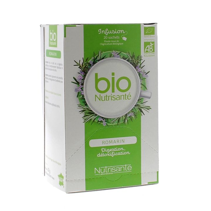 Infusion bien-être Romarin BIO Nutrisanté - 20 sachets