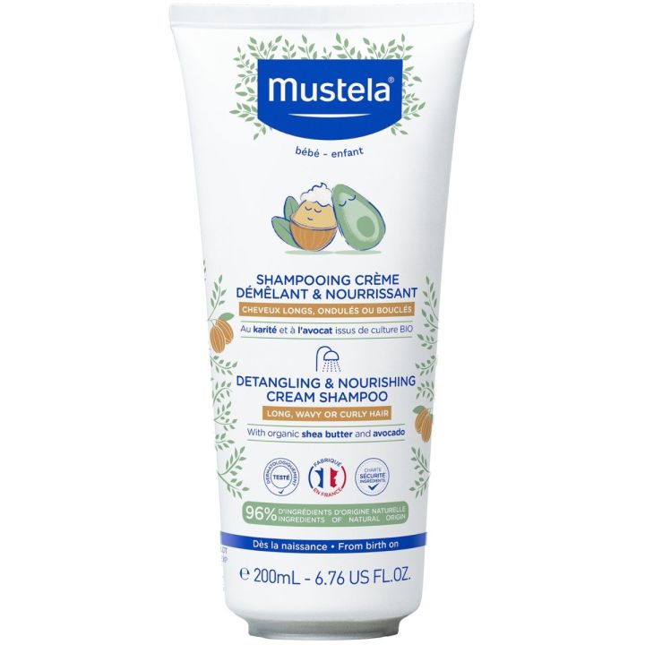 Shampooing crème démêlant & nourrissant Mustela - tube de 200ml
