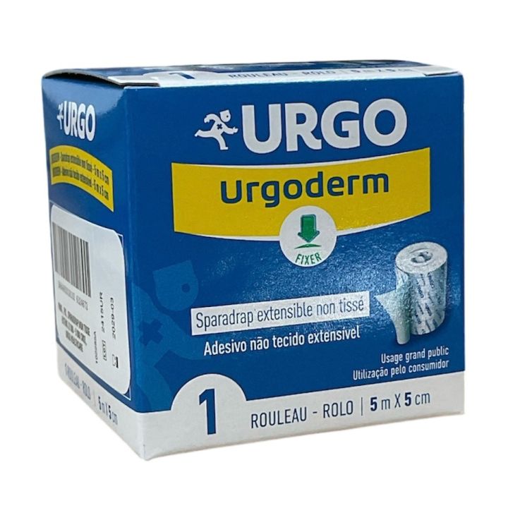 Urgoderm sparadrap extensible non tissé Urgo - rouleau de 5mx5cm