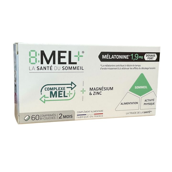 8:MEL+ mélatonine 1,9mg Menarini - boite de 60 comprimés 