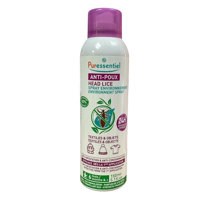 Anti-poux spray environnement Puressentiel - spray de 150ml