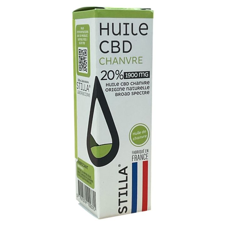 Huile CBD chanvre 20% 1900mg Stilla - flacon de 10ml