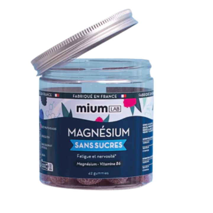 Magnésium gummies sans sucre Mium Lab - pot de 42 gummies