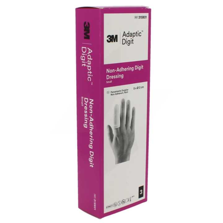 Adaptic doigtier taille S - boite de 3 pièces  