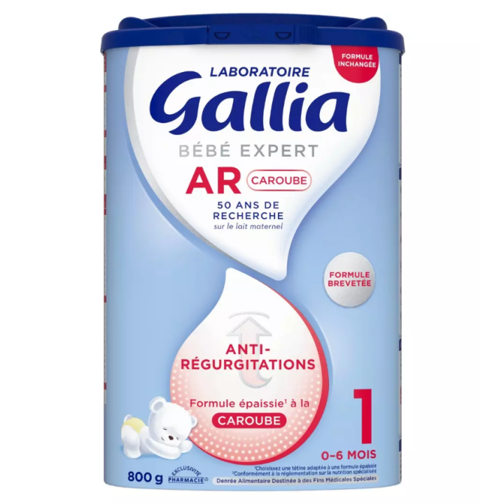 Bébé Expert AR Caroube Lait en poudre 1er âge Gallia - pot de 800g