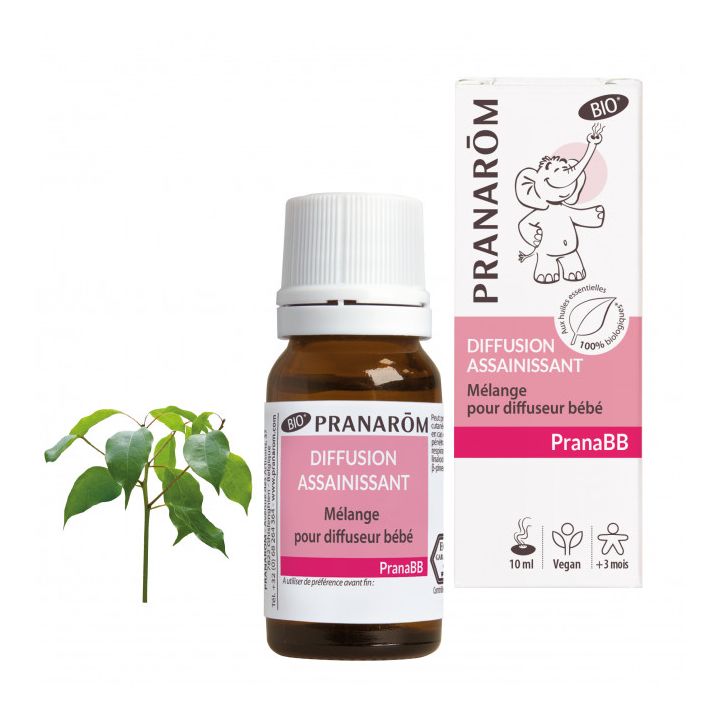 PranaBB Mélange pour diffuseur assainissant bio pour bébé Pranarom - flacon de 10 ml