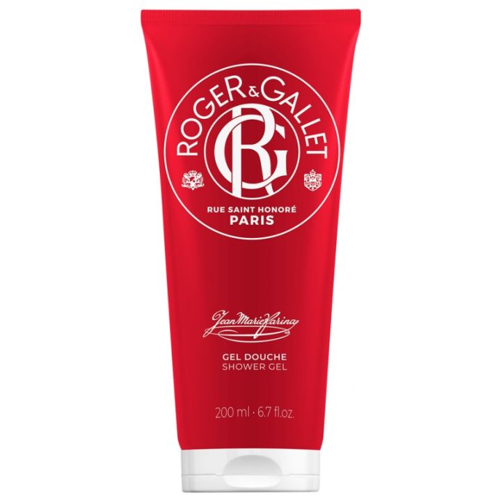 Gel douche fraîcheur vivifiant Jean-Marie Farina Roger & Gallet - tube de 200 ml