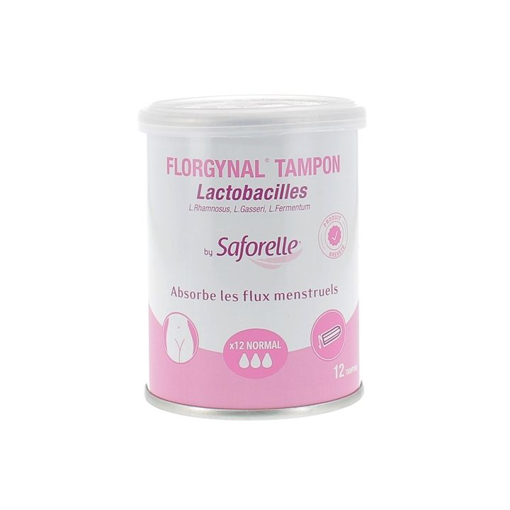 Florgynal tampon probiotique normal sans applicateur Saforelle - boite de 12 tampons