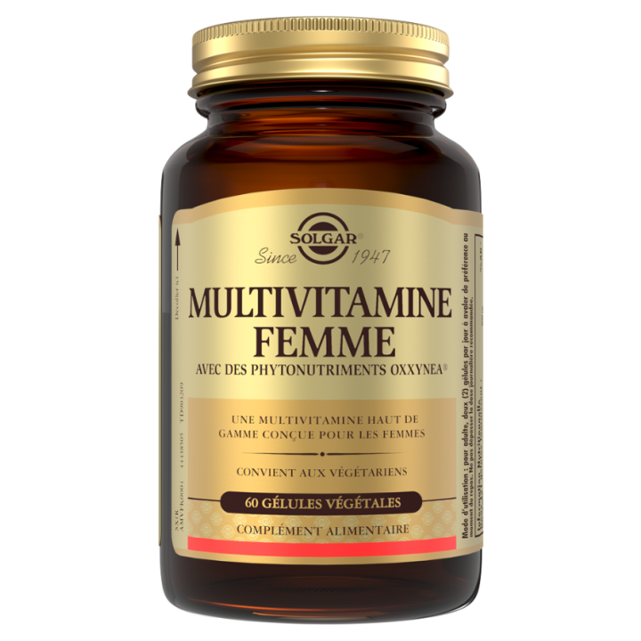 Multivitamine femme Solgar - pot de 60 gélules 