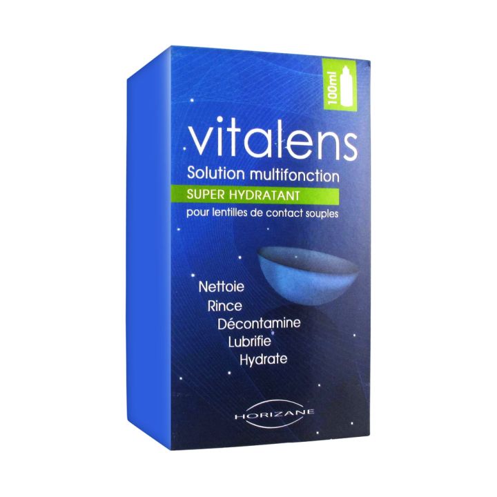 Vitalens solution multifonction pour lentilles de contact - flacon de 100 ml